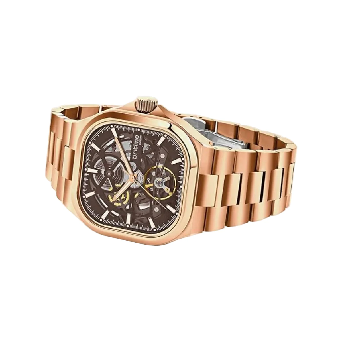 Britime Monarch Brown Dial Analog Automatic Men's Watch 969-M30603 - Image 2