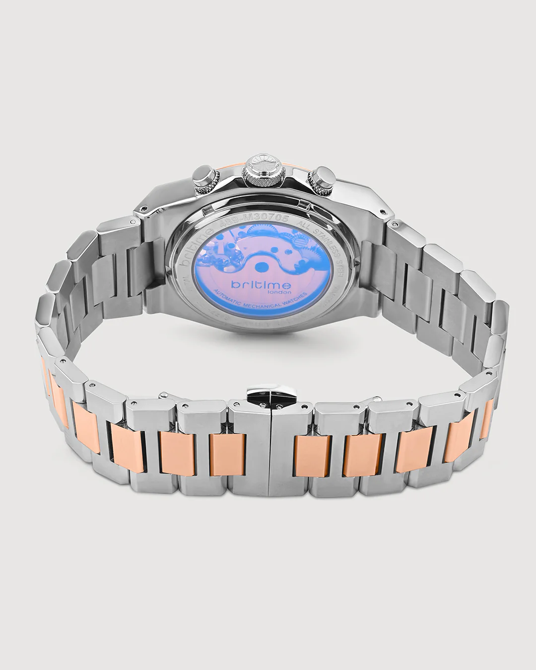 Britime Taurus Rose Gold Dial Multifunction Analog Men's Watch - 489-M30705 - Image 4