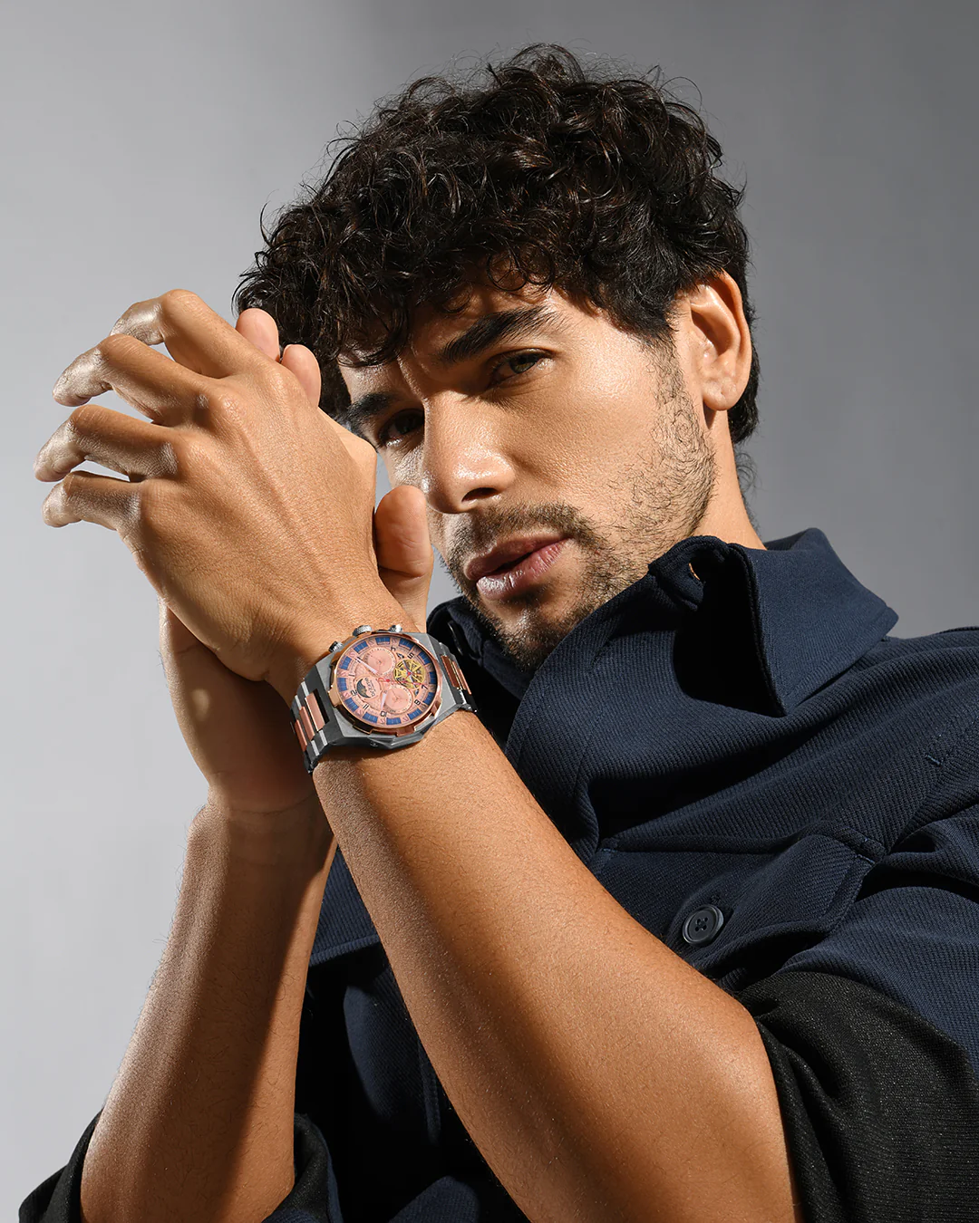 Britime Taurus Rose Gold Dial Multifunction Analog Men's Watch - 489-M30705 - Image 6