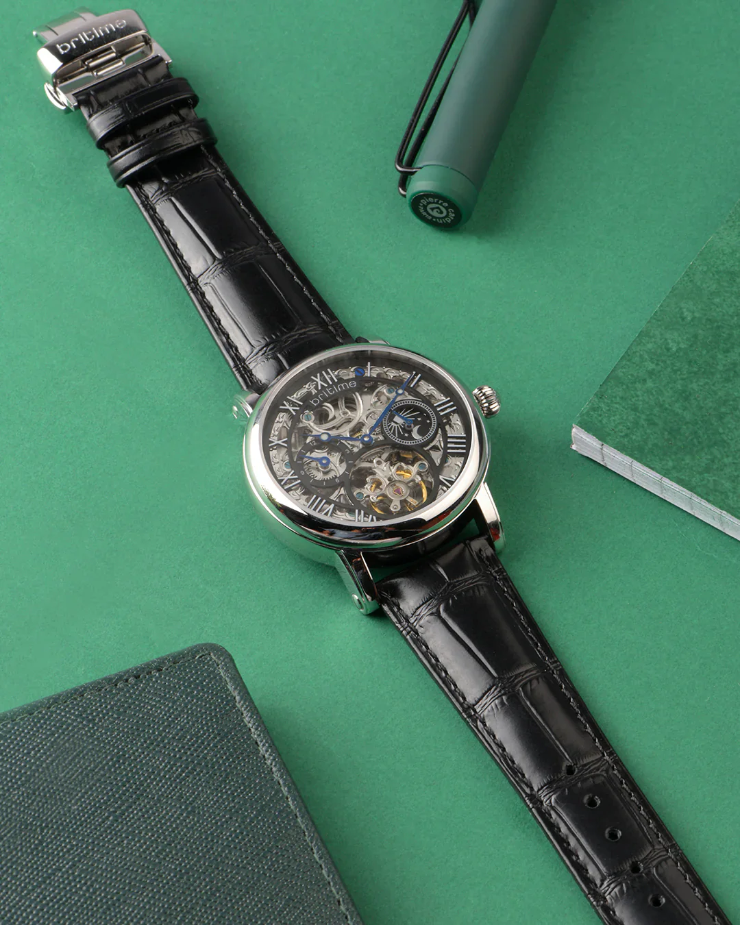 Britime Stellor Open Heart Dial With Roman Numerals Men's Watch - 786-L10406 - Image 5
