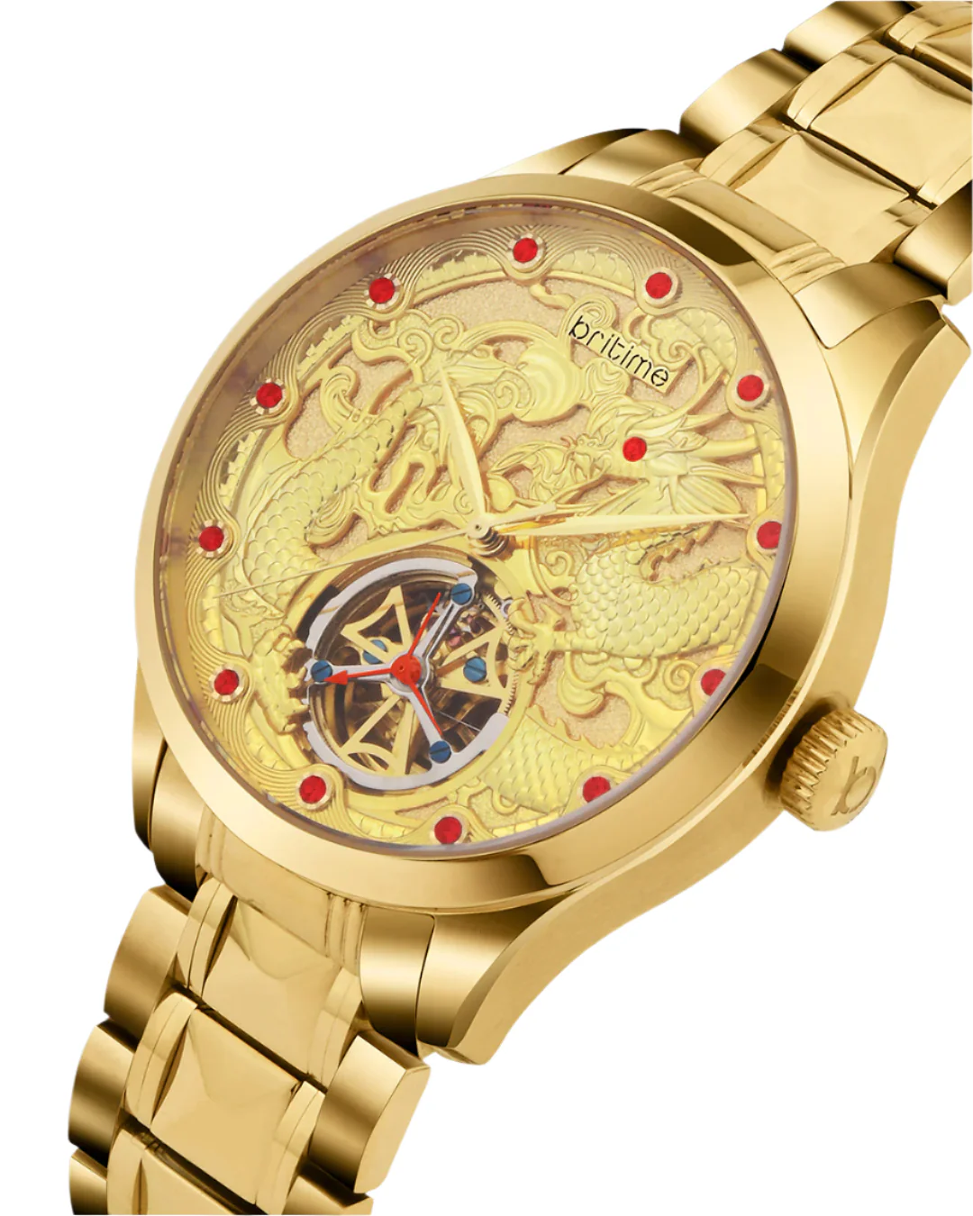Britime Python Gold Dial Multifunction Automatic Men's Watch - 359-M20802 - Image 2