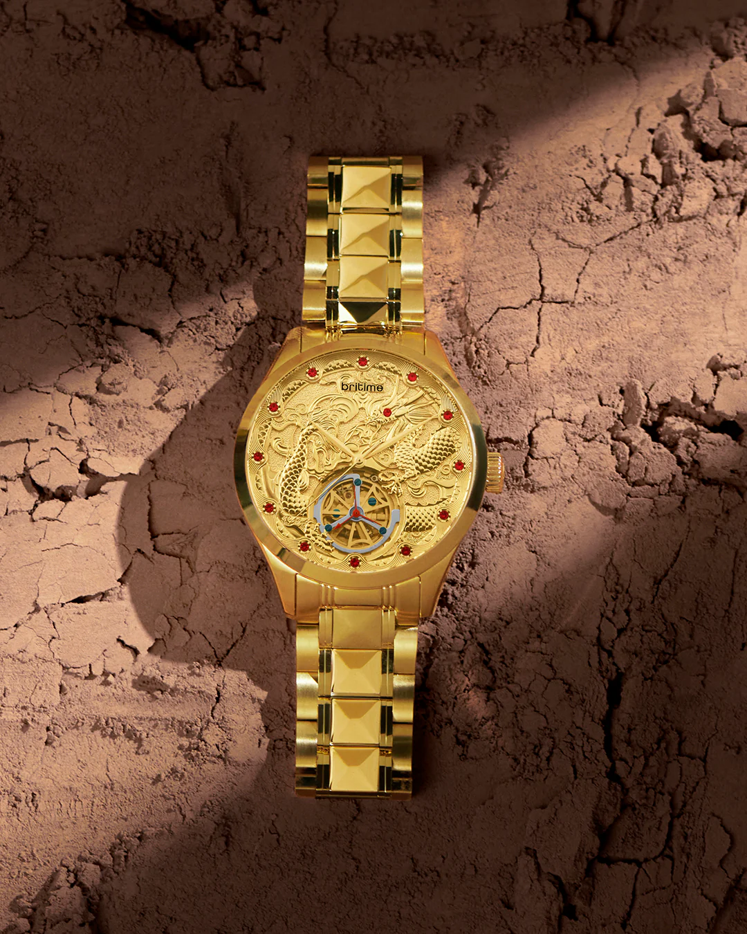 Britime Python Gold Dial Multifunction Automatic Men's Watch - 359-M20802 - Image 5