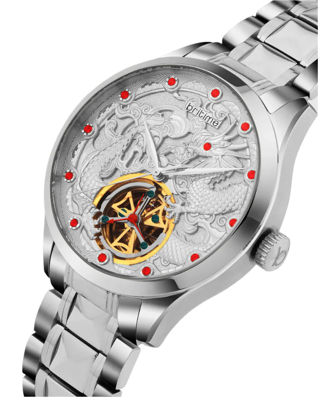Britime Python Silver Dial Multifunction Automatic Men's Watch - 359-M10301 - Image 2