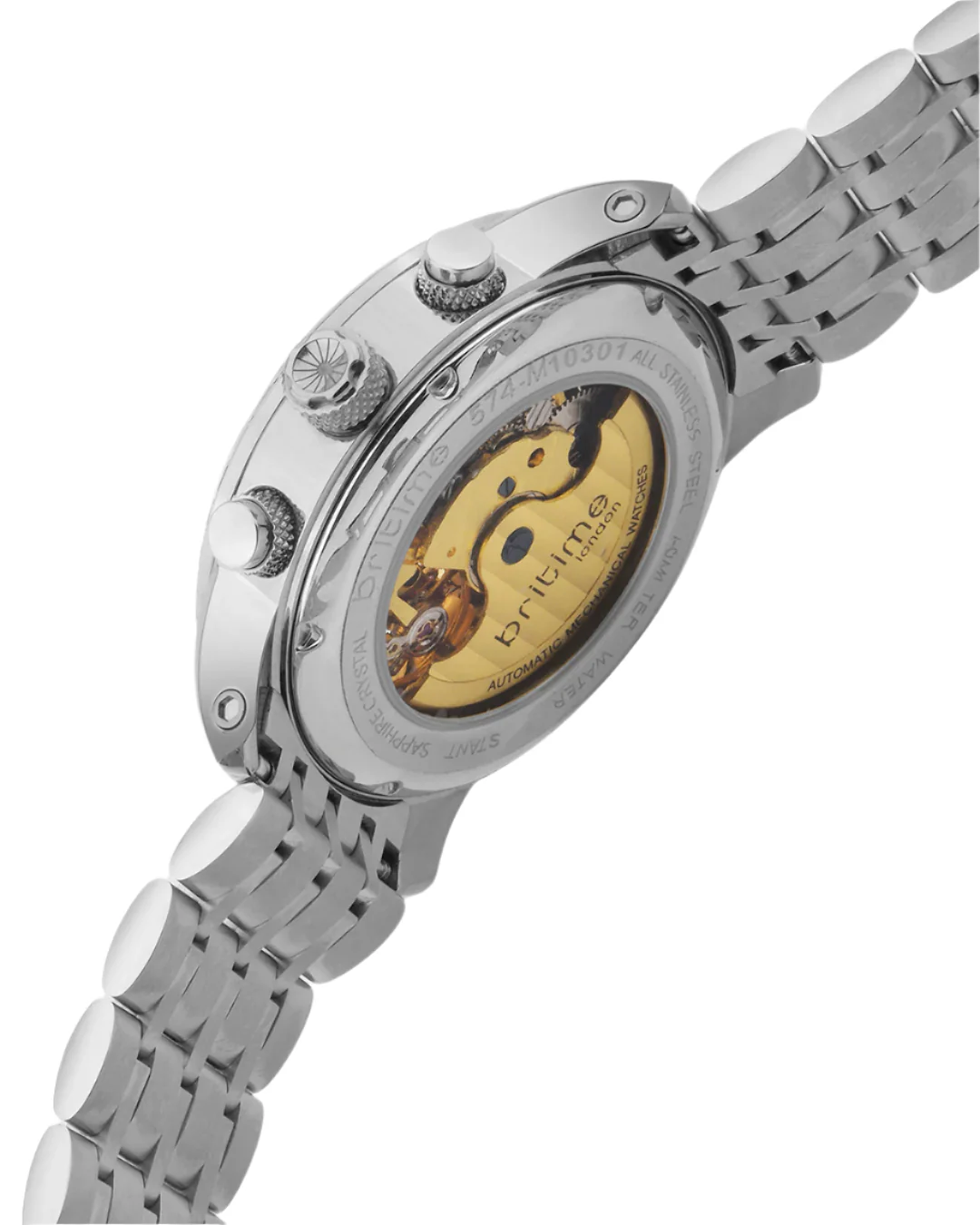 Britime Spencer Silver Dial Multifunction Automatic Men's Watch - 454-M10301 - Image 3