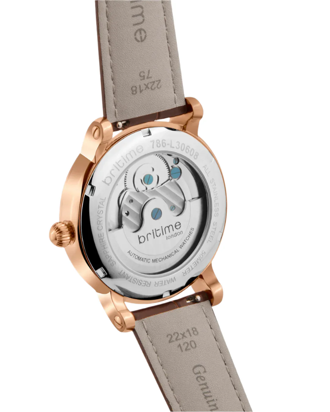 Britime Stellor Open Heart Dial With Roman Numerals Men's Watch - 786-L30608 - Image 3
