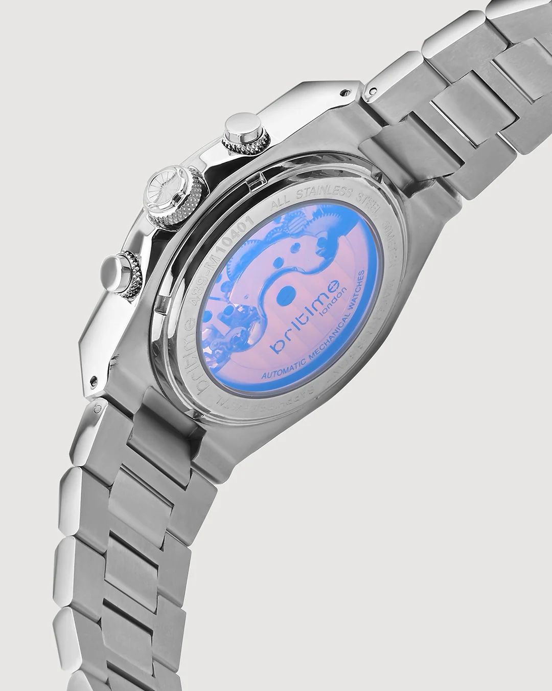 Britime Taurus Silver Dial Multifunction Analog Men's Watch - 489-M10401 - Image 3
