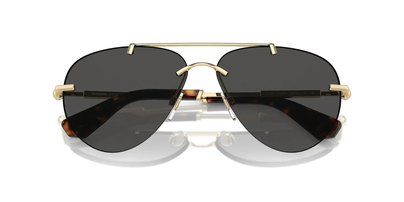 Burberry BE3151-11098760 Light Gold Fashion Sunglasses for Women - Image 5