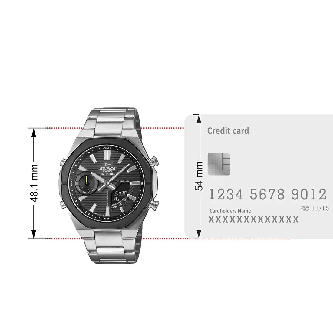 Casio ED651 EDIFICE ECB-S10DB-1ADF Analog-Digital Watch - Image 4