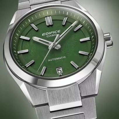 CASIO EDIFICE EFK-100D-3ADR Green Dial Automatic Men's Watch -ED671 - Image 3