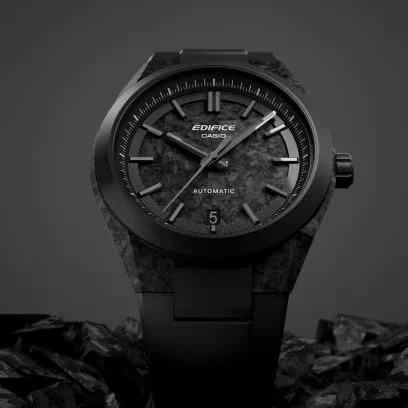 CASIO EDIFICE EFK-100XPB-1A - ED673 Black Dial Automatic Men's Watch - Image 3