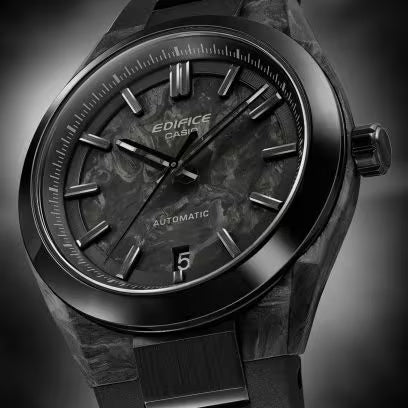 CASIO EDIFICE EFK-100XPB-1A - ED673 Black Dial Automatic Men's Watch - Image 5