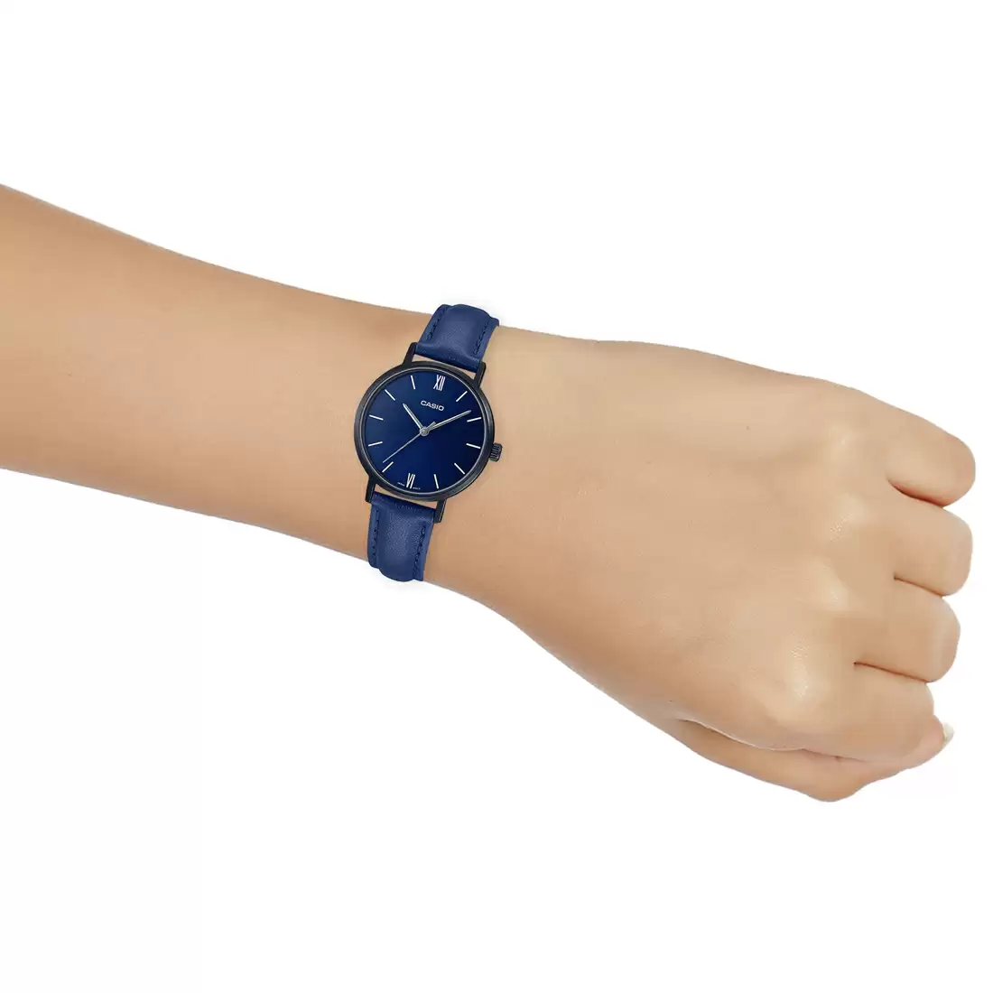 Casio ENTICER LADIES LTP-VT02BL-2AUDF - Blue Leather Analog Watch A2001 - Image 6