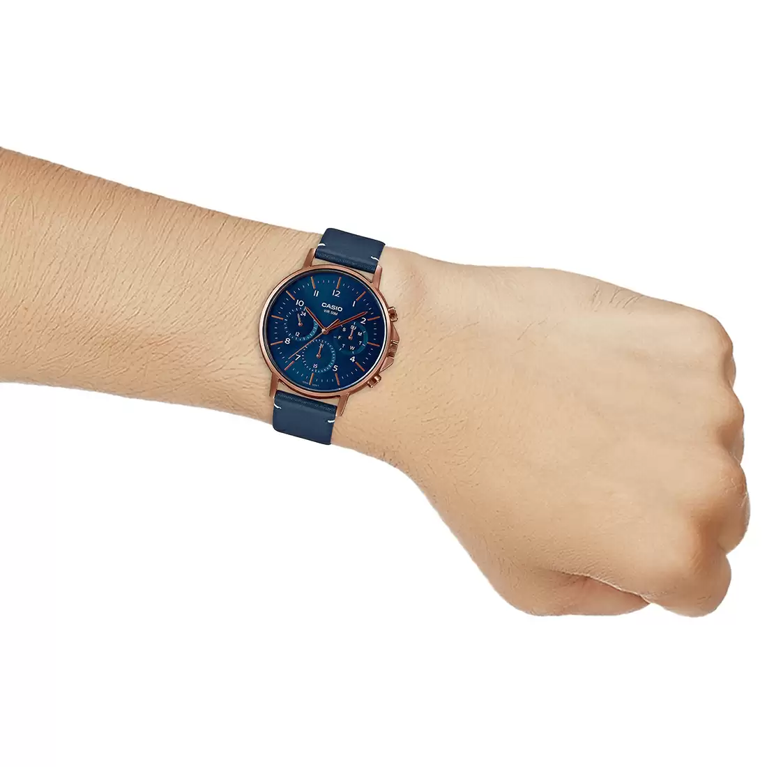 Casio ENTICER MEN MTP-E321RL-2AVDF Blue Dial Watch - A1849 - Image 5