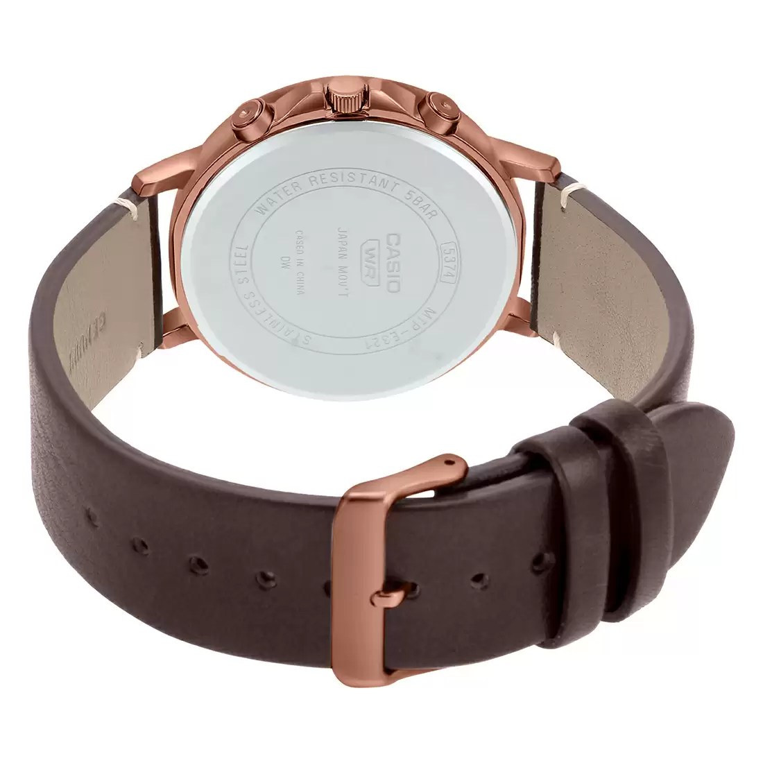 Casio ENTICER MEN MTP-E321RL-5AVDF Brown Leather Watch - A1850 - Image 6
