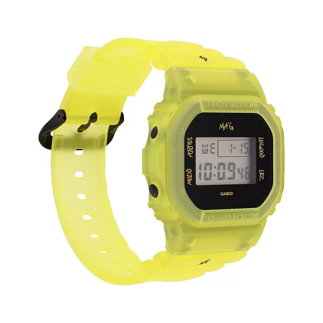Casio G1652 G-SHOCK DWE-5600JB-1A9DR Digital Watch - Image 4
