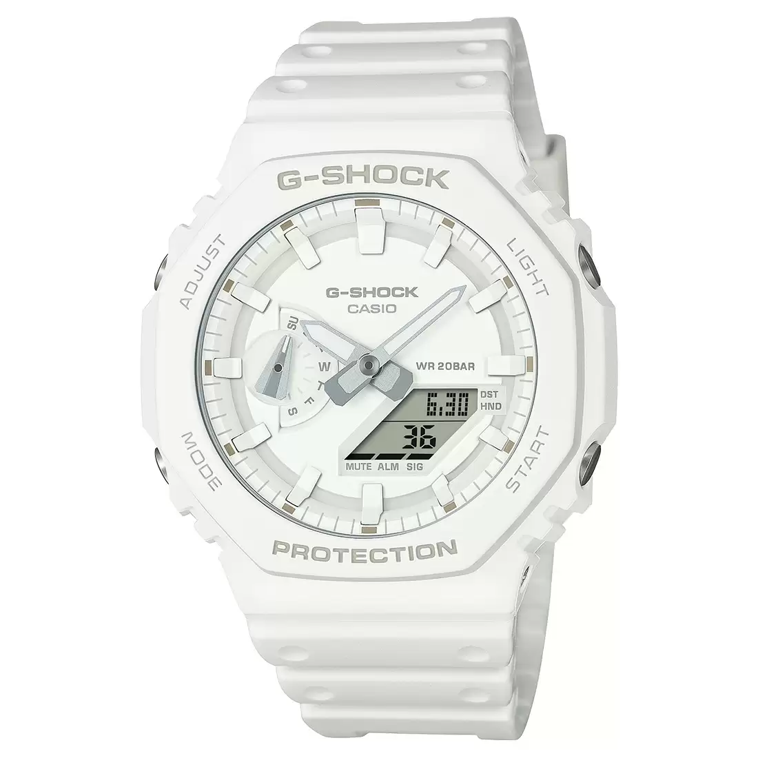 Casio G1522 G-SHOCK GA-2100-7A7DR White Analog-Digital Watch