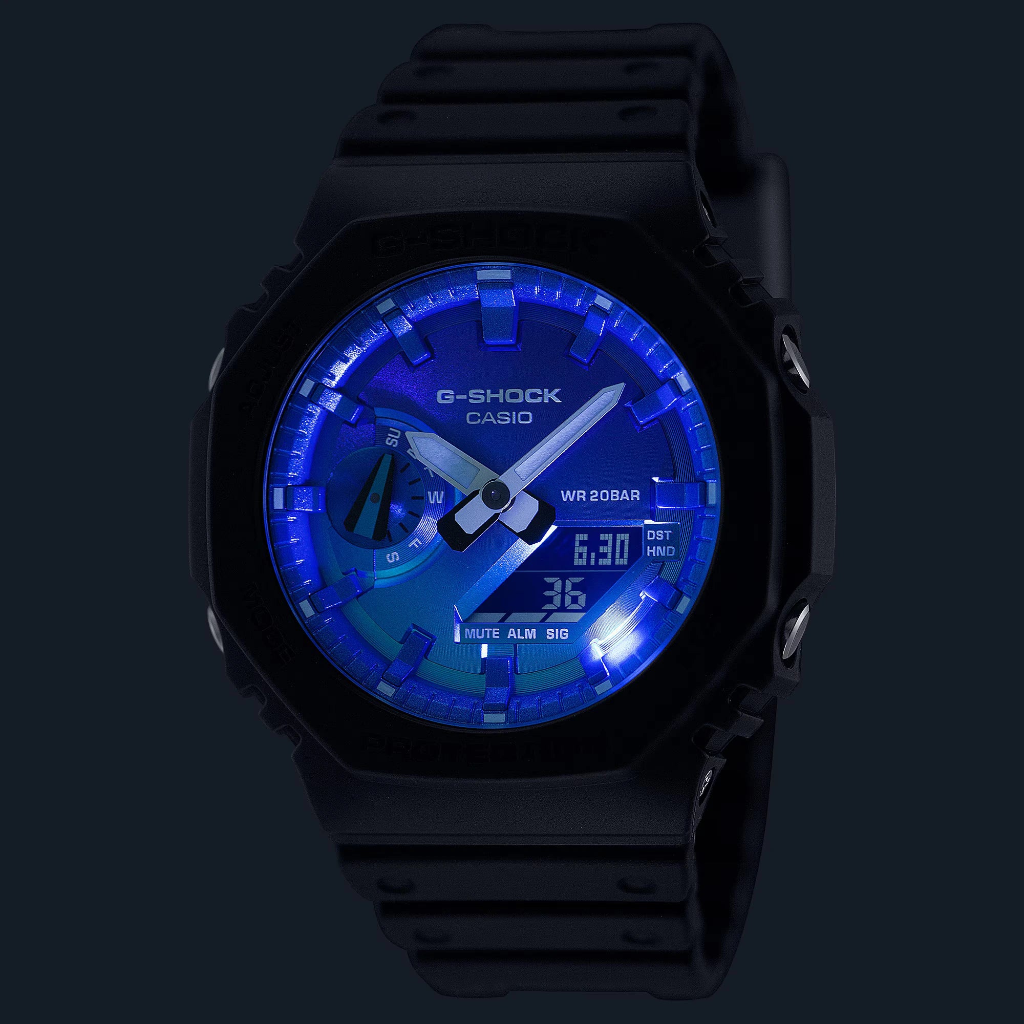 Casio G-SHOCK GA-2100FL-1ADR - G1650 Analog-Digital - Image 3