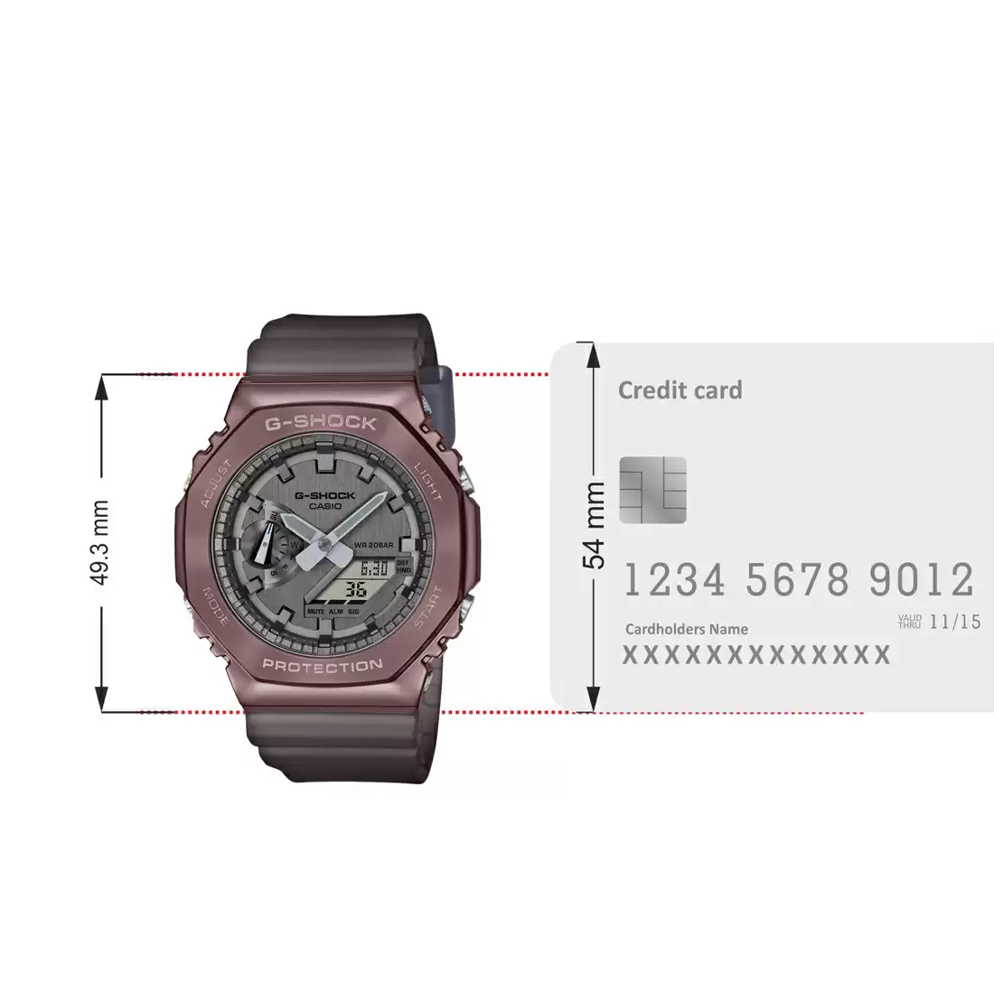 CASIO | G-Shock GM-2100MF-5ADR- Silver Midnight Fog- Men's Watch G1214 - Image 4