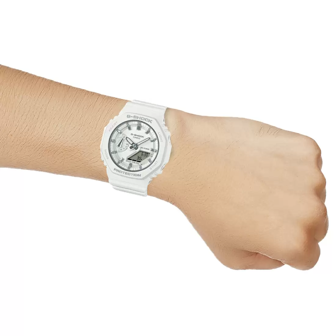 Casio G-SHOCK GMA-S2100-7ADR - G1110 White Carbon Core Guard - Women's Watch - Image 5