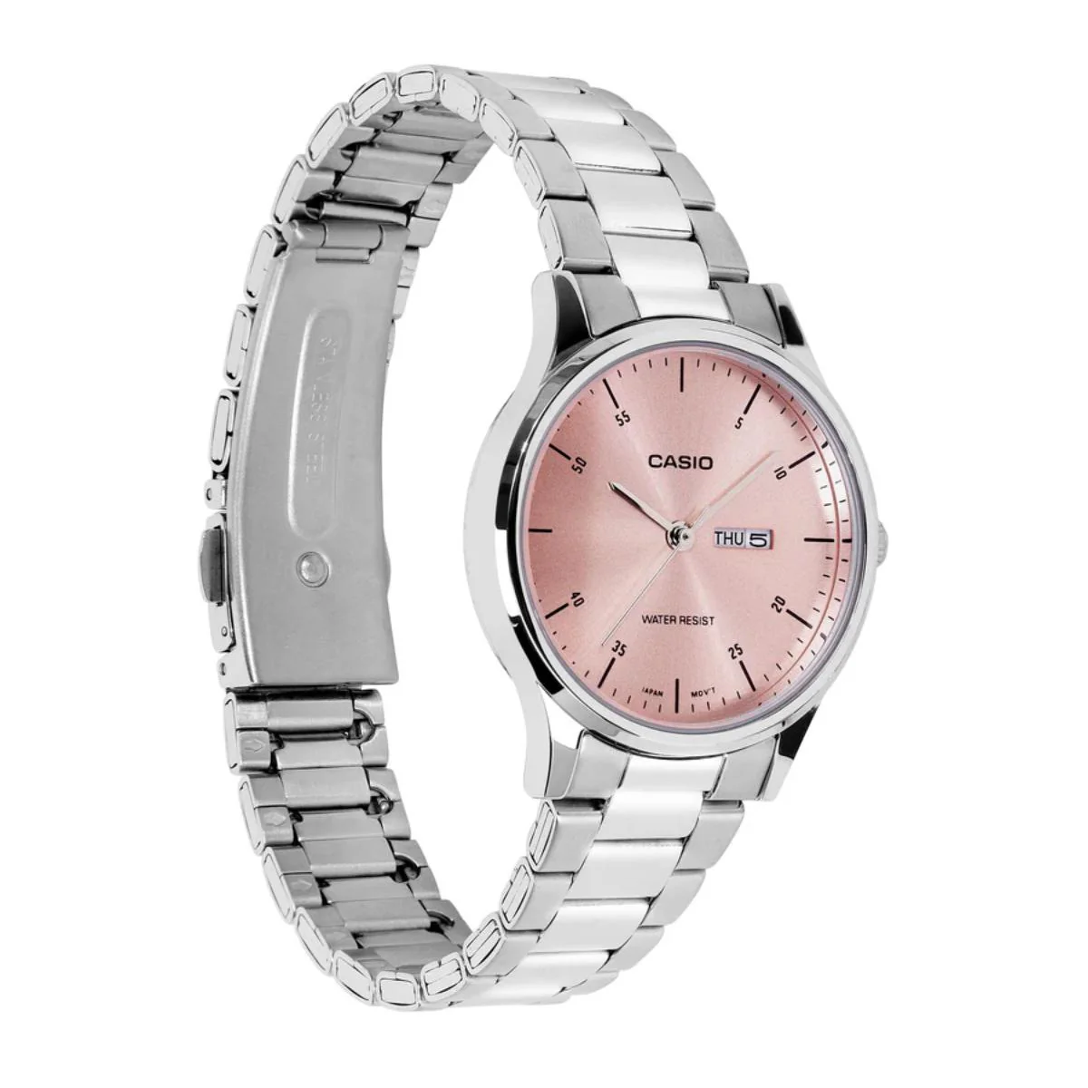 Casio Quartz Black Dial Analog Stainless Steel Women's Watch A2505 - Image 3