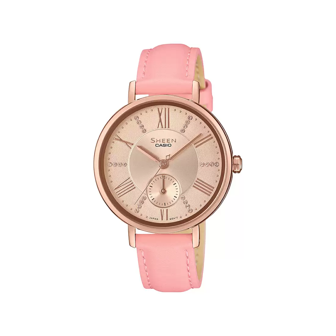 Casio SHEEN SHE-3066PGL-4AUDF - SX239 Pink Gold IP - Women's Watch - Image 2