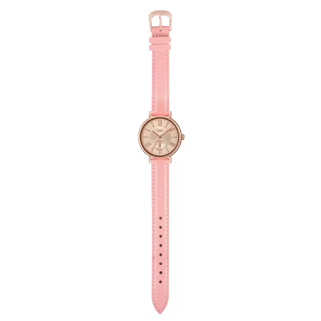 Casio SHEEN SHE-3066PGL-4AUDF - SX239 Pink Gold IP - Women's Watch - Image 6