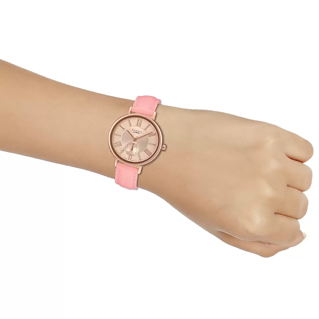 Casio SHEEN SHE-3066PGL-4AUDF - SX239 Pink Gold IP - Women's Watch - Image 7