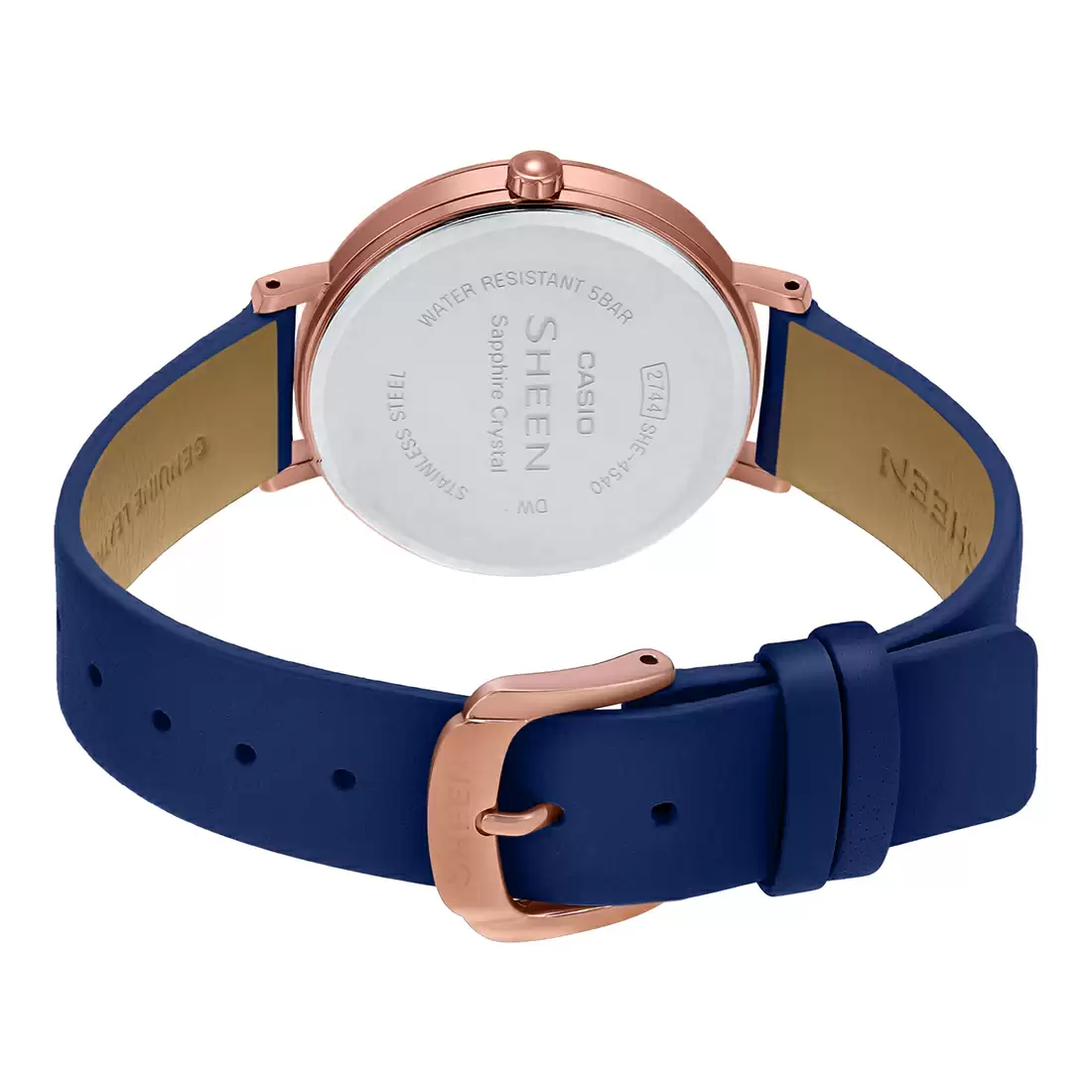Casio SHEEN SHE-4540CGL-7AUDF - SX278 Sapphire Pink Gold IP - Women's Watch - Image 4
