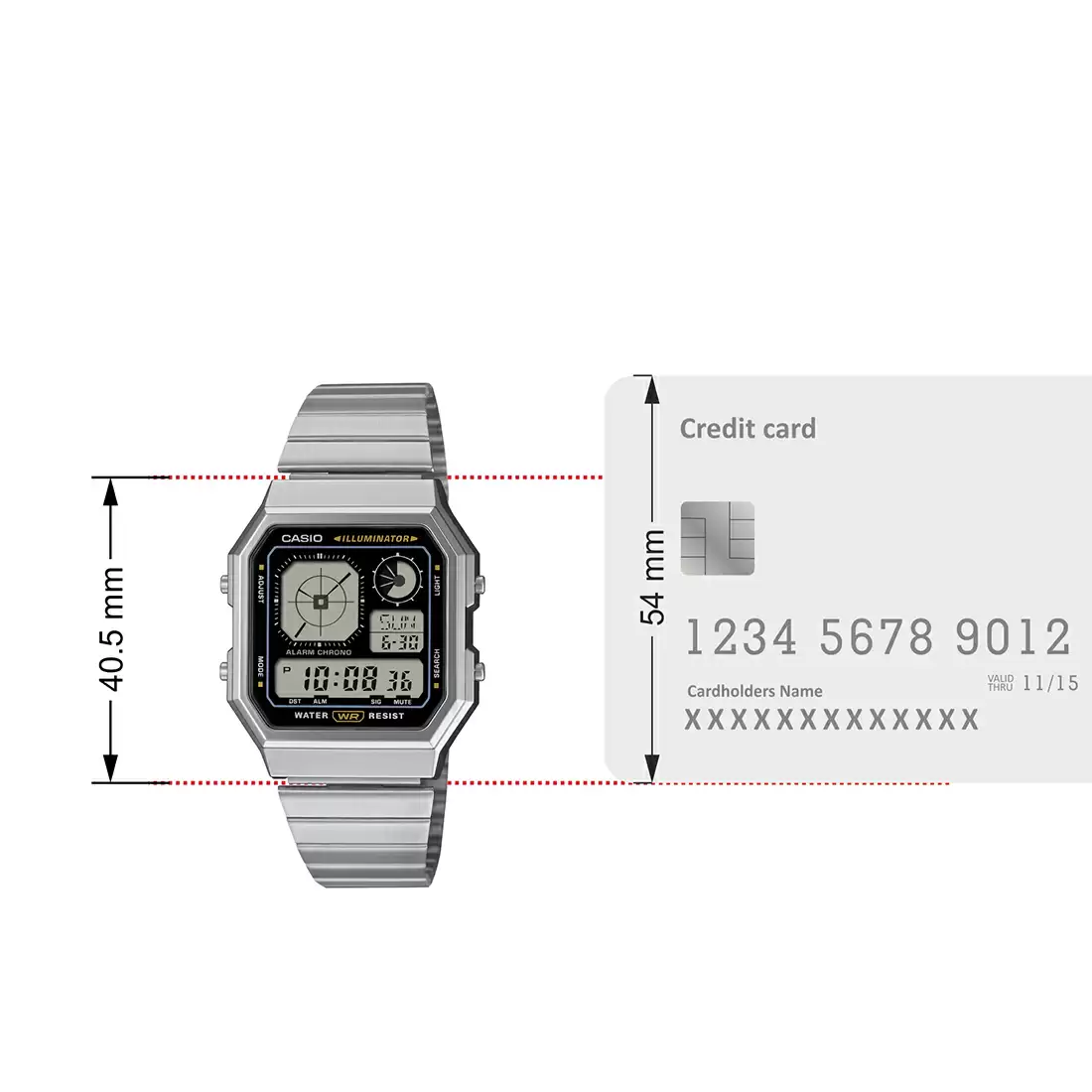 Casio VINTAGE COLLECTION A130WE-1ADF - D388 Digital Watch - Image 8