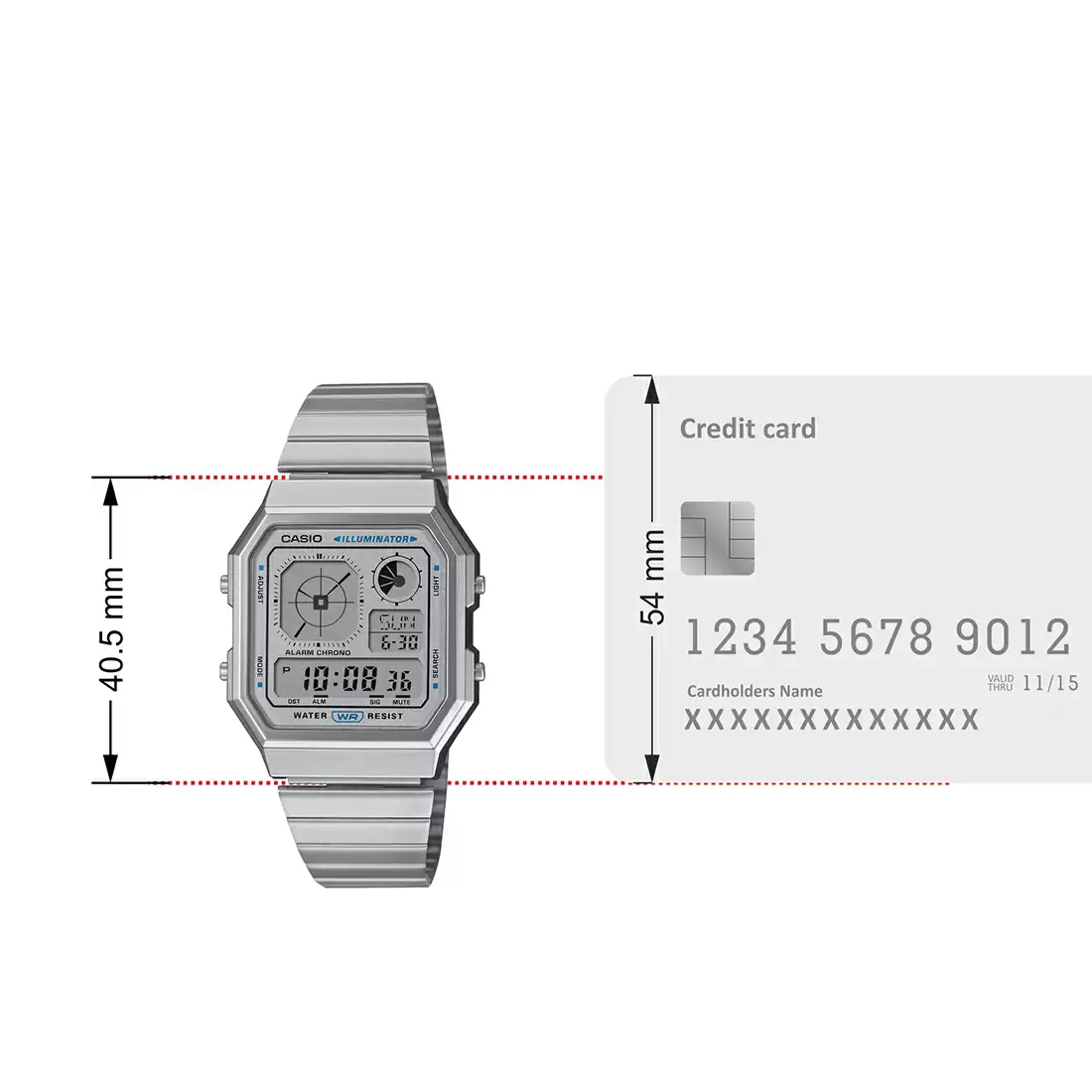 Casio D389 VINTAGE COLLECTION A130WE-7ADF Digital Watch - Image 9