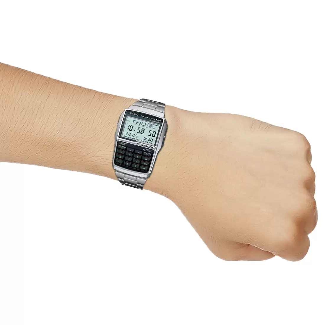 Casio VINTAGE COLLECTION DBC-32D-1ADF - DB36 Silver Digital - Unisex Watch - Image 5