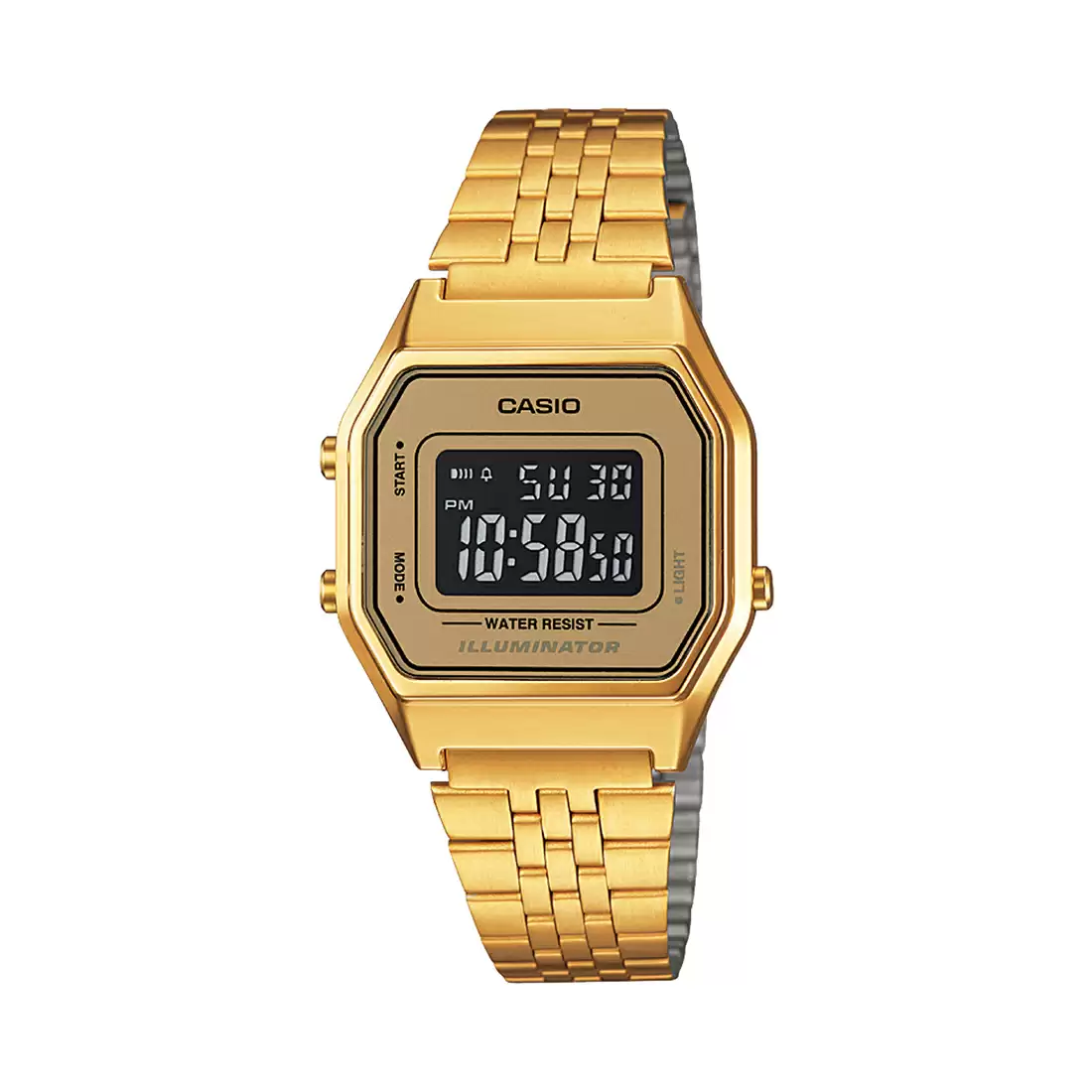 Casio VINTAGE COLLECTION LA680WGA-9BDF - D127 Gold Digital - Women's Watch - Image 2