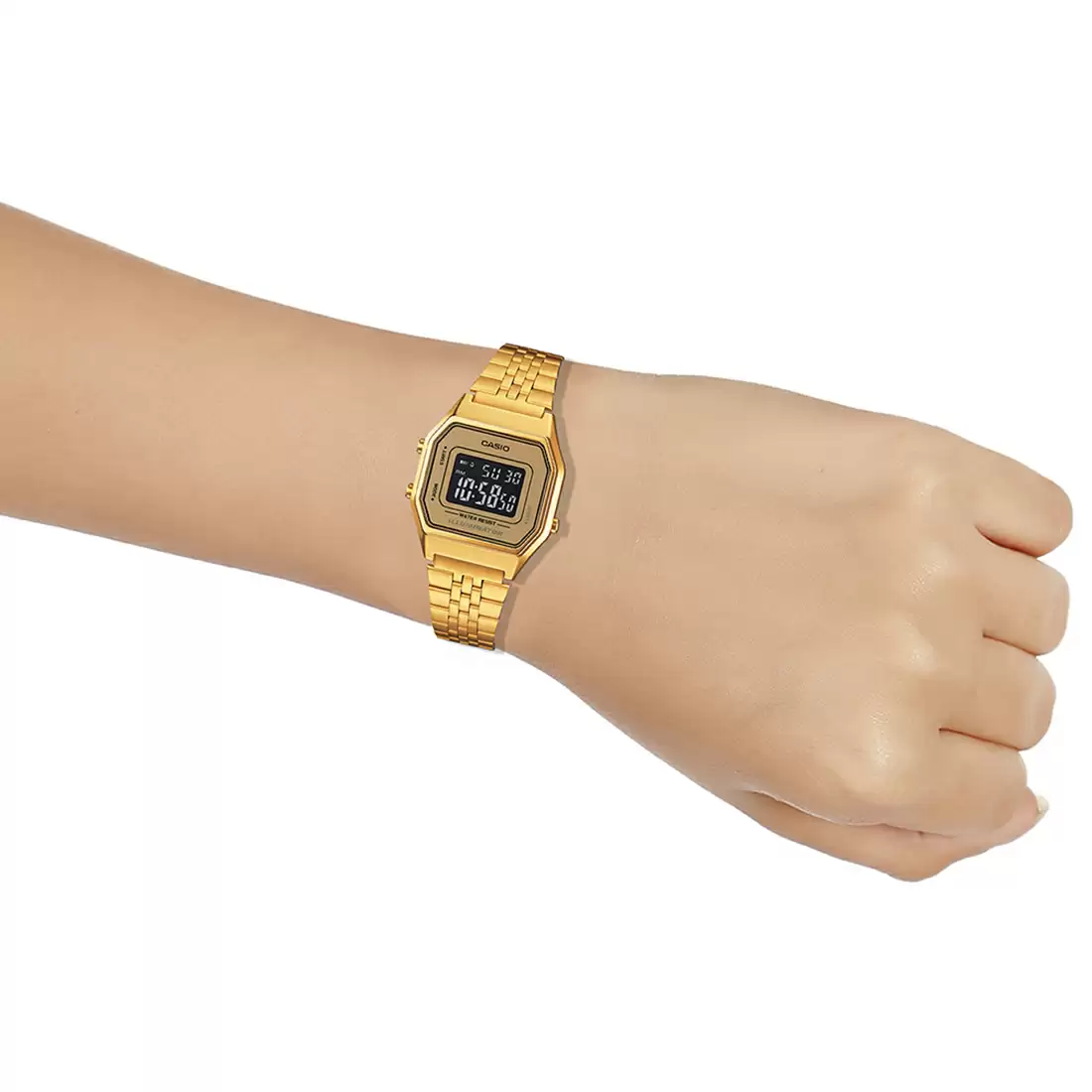 Casio VINTAGE COLLECTION LA680WGA-9BDF - D127 Gold Digital - Women's Watch - Image 6