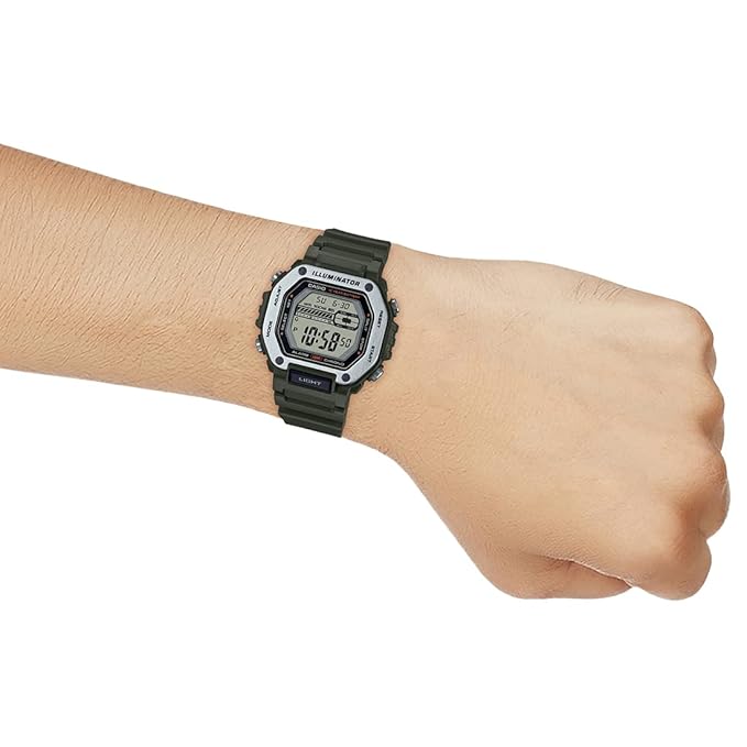 Casio YOUTH MWD-110H-3AVDF - D301 Green Digital Unisex Watch - Image 3