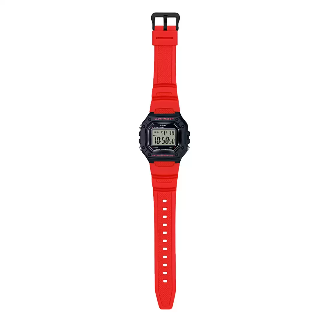 Casio i111 YOUTH W-218H-4BVDF Red Digital Unisex Watch - Image 5