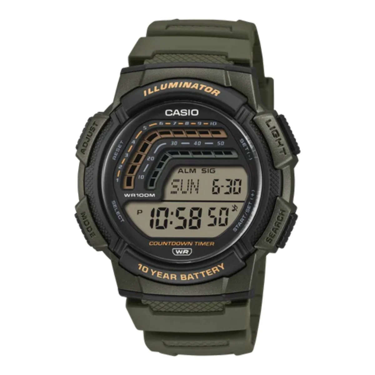 Casio Youth WS-1800-3AVDF Digital Men's Watch A2534