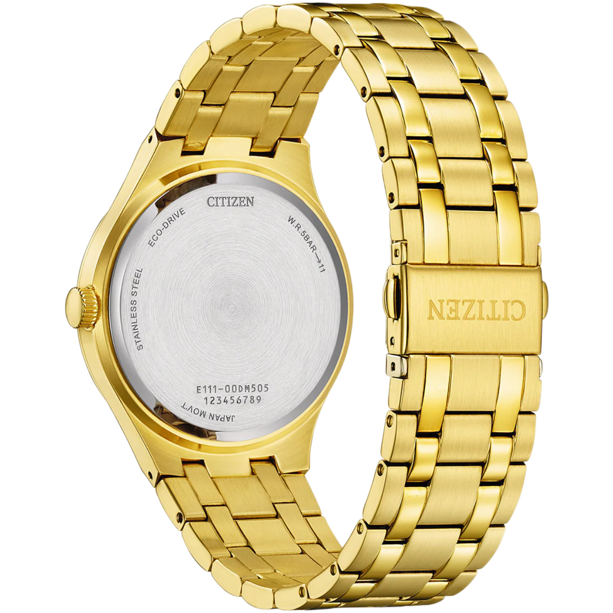 Citizen Axiom Eco-Drive Champagne Dial Analog Men's Watch BM7652-52P - Image 2
