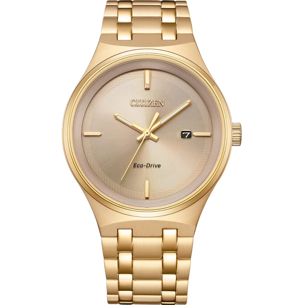 Citizen Axiom Eco-Drive Champagne Dial Analog Men's Watch BM7653-50Q