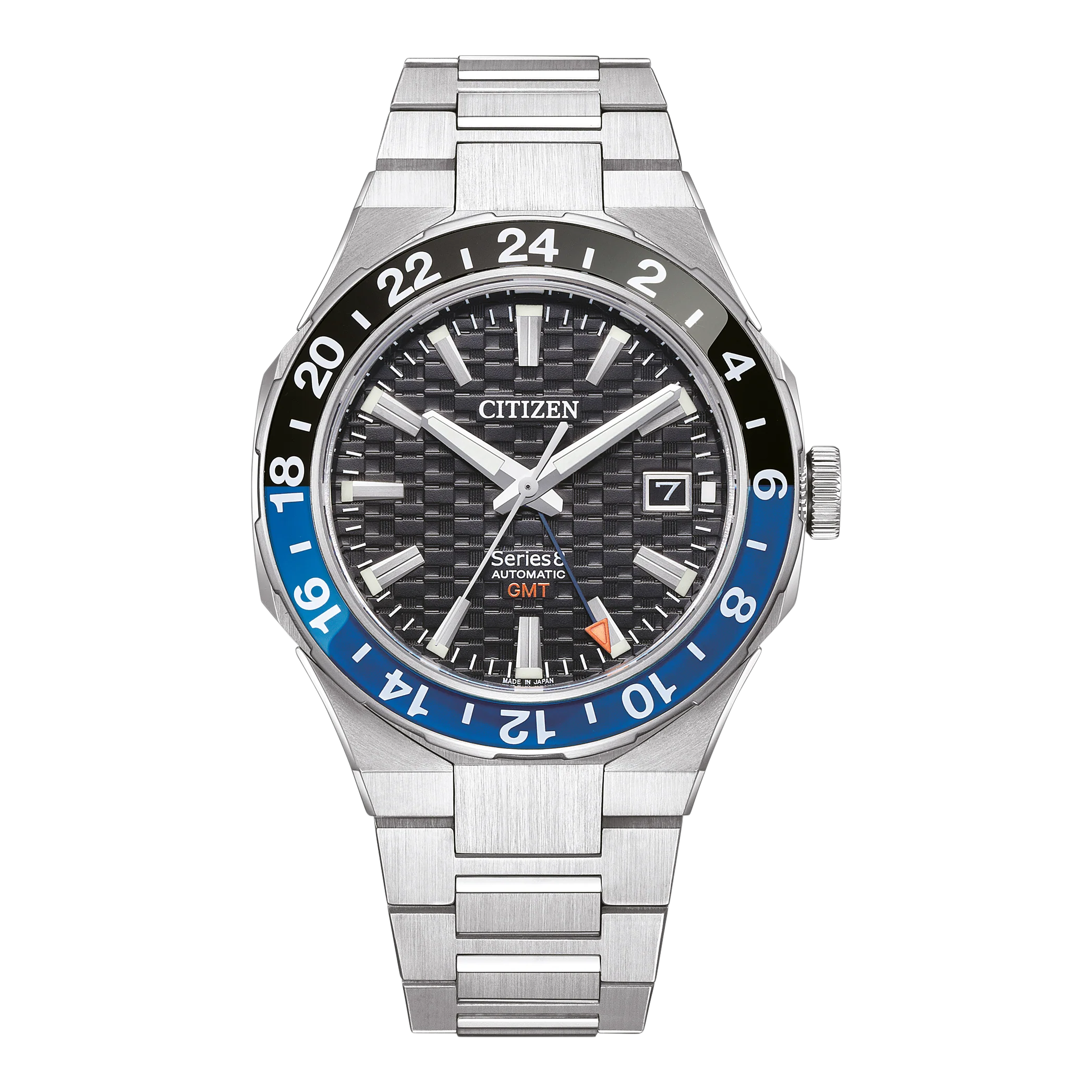 Citizen Series 8 Black Dial GMT Automatic Men's Watch - NB6031-56E