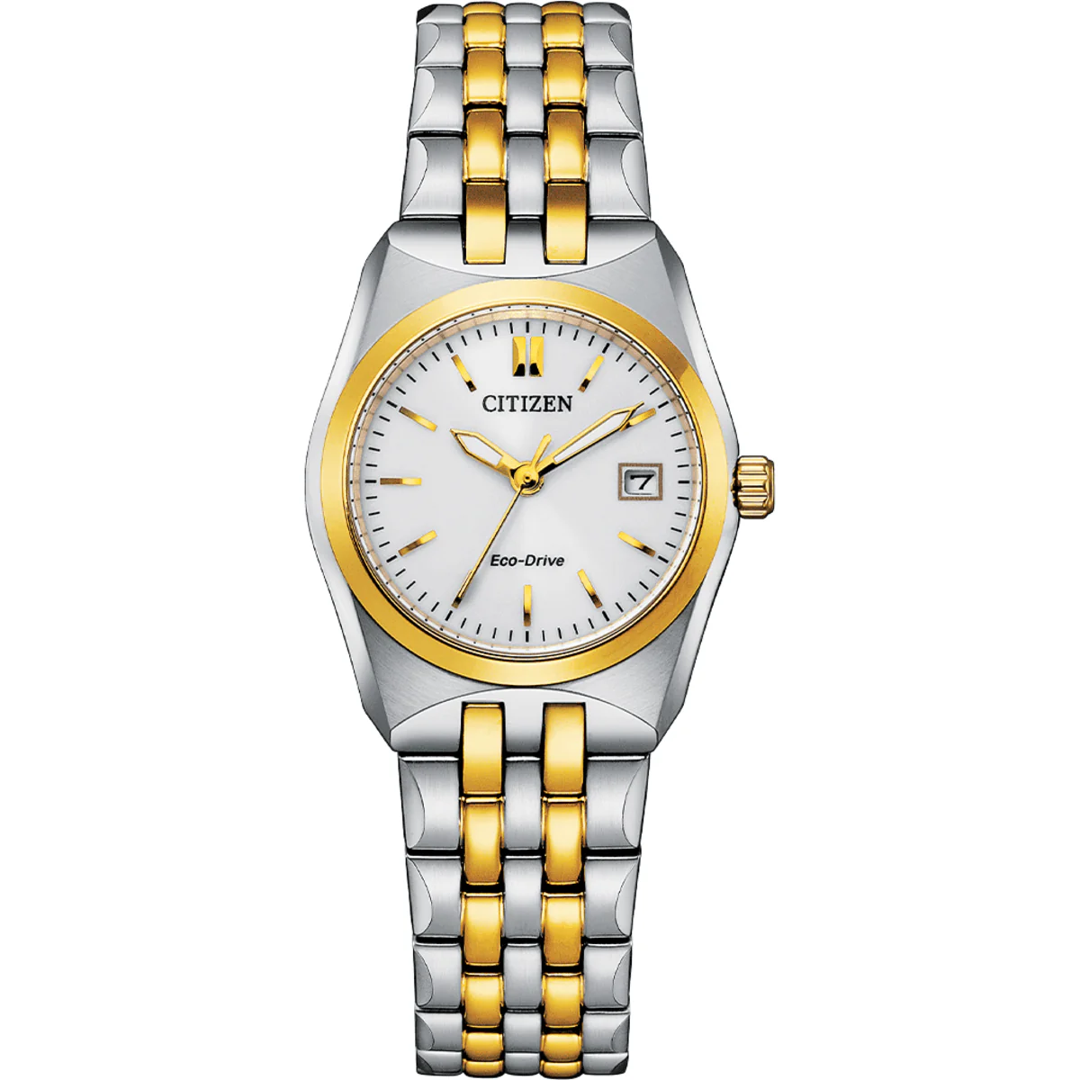 Citizen Eco-Drive 3 Hands White Dial Women's Watch EW2299-50A