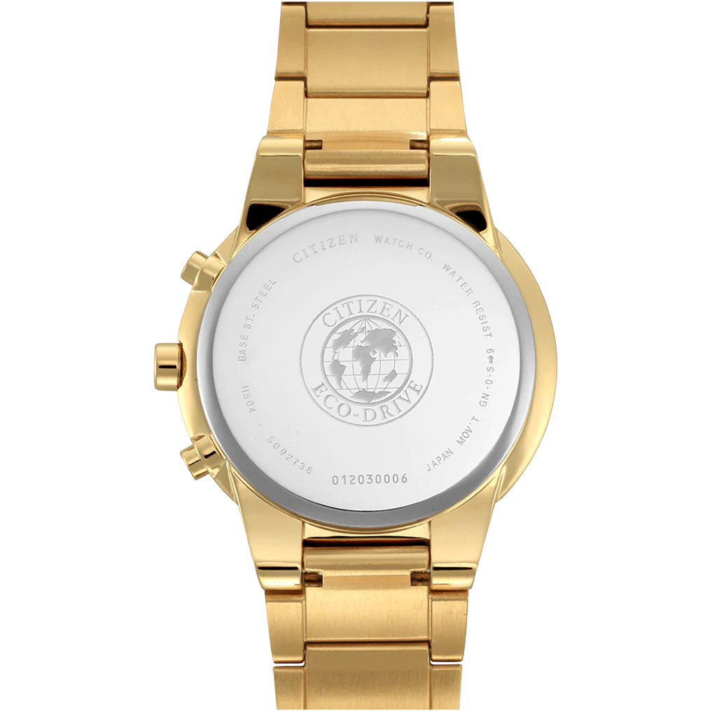 Citizen Eco-Drive Black Dial St Steel Bracelet Men's Watch - AT2242-55E - Image 4