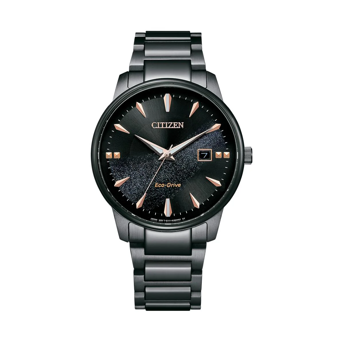 Citizen Eco-Drive Black Round Dial Analog Men's Watch BM7595-89E