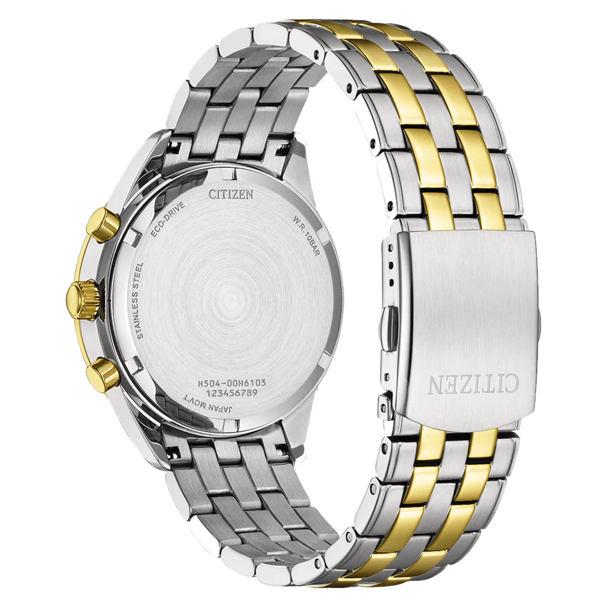 CITIZEN Eco-Drive Grey Dial Analog Chronograph Men's Watch AT2604-56H - Image 2