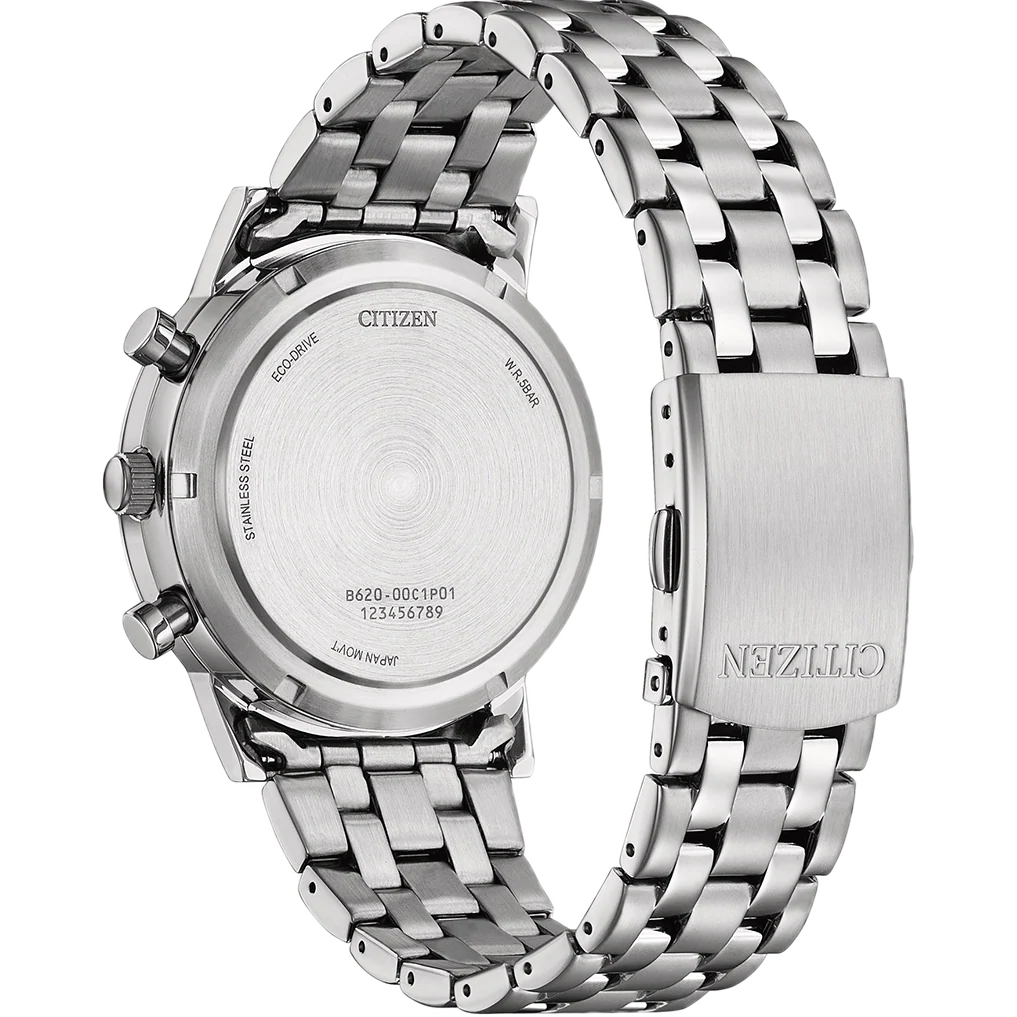 Citizen Eco drive White Dial Chronograph Men Watch - CA4630-53A - Image 3