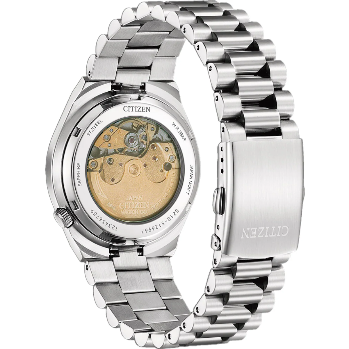 Citizen Mechanical Green Dial Analog Stainless Steel Men Watch - NJ0150-81X - Image 3