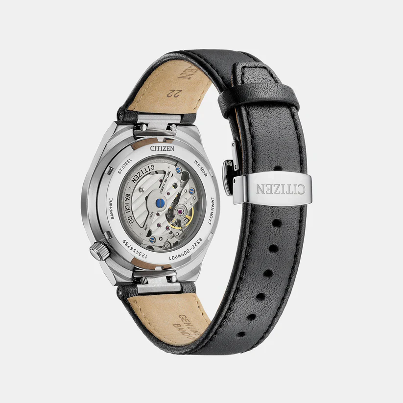 Citizen Tsuyosa Grey Dial Analog Automatic Leather Strap Men’s Watch - NK5010-01H - Image 3
