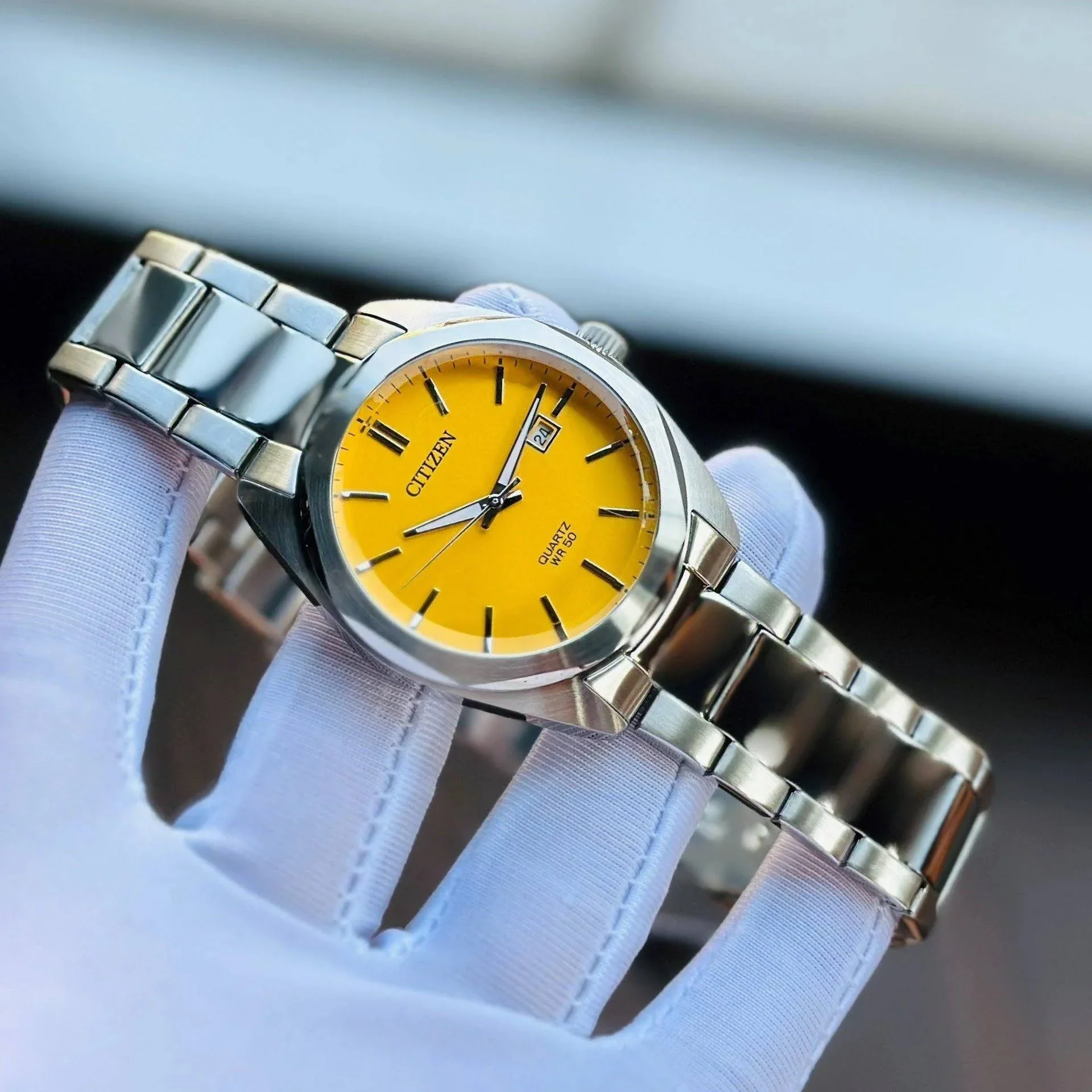 CITIZEN Hyperion Round Yellow Dial Men Watch BI5110-54Z - Image 6