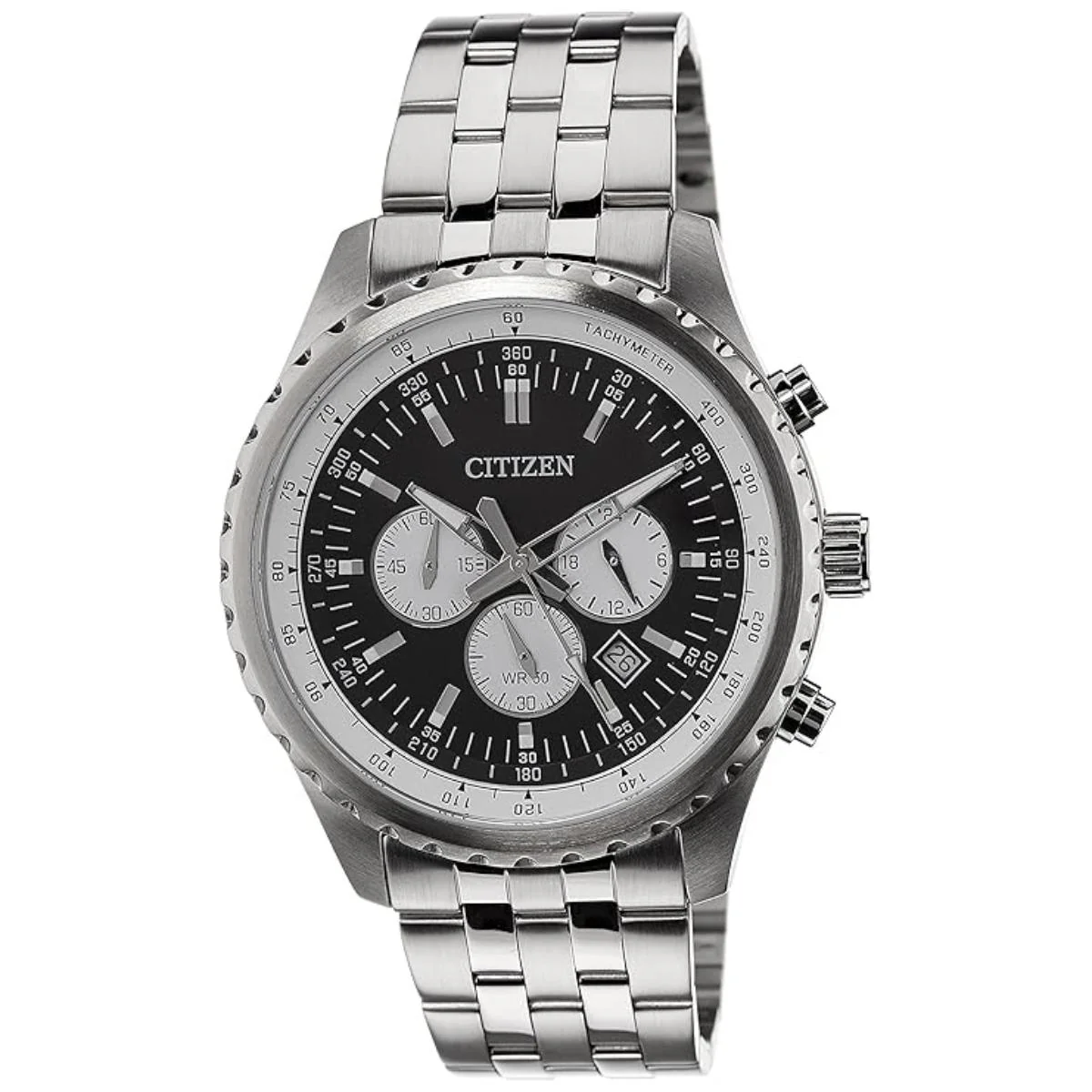 Citizen Quartz Black Dial Analog Chronograph Men's Watch AN8060-57E