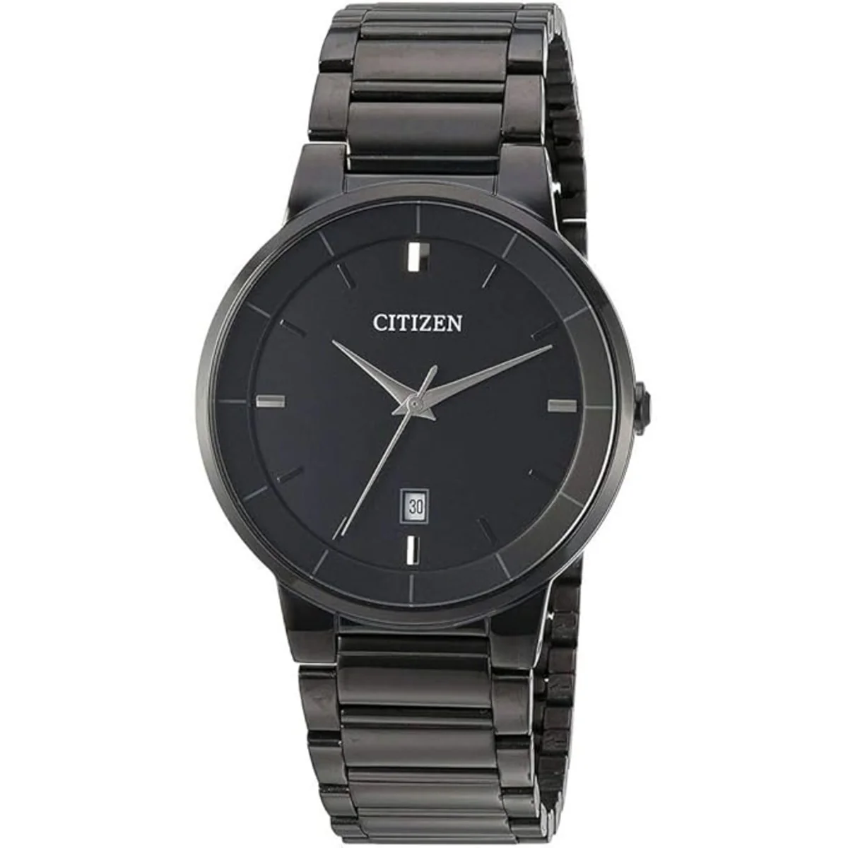 Citizen Quartz Black Dial Analog Stainless Steel Men's Watch BI5017-50E