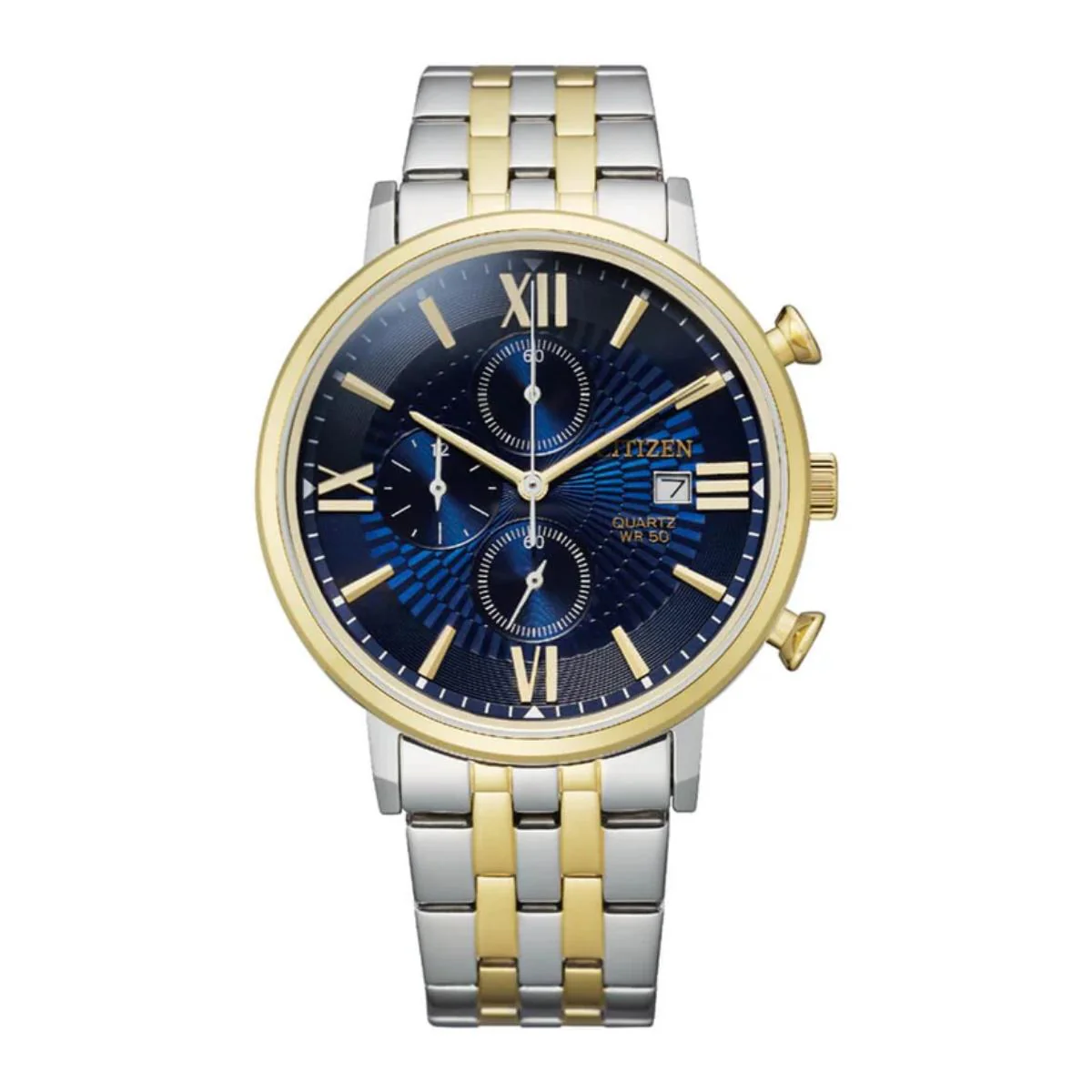 Citizen Quartz Blue Dial Analog Chronograph Men's Watch AN3616-75L